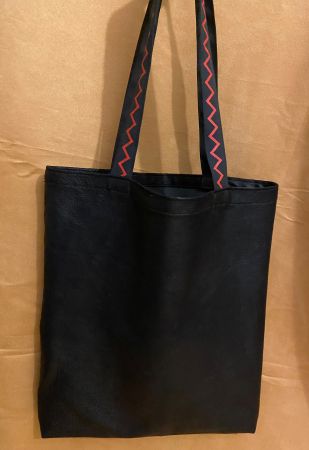 UPCYCLING!! Sac cuir et tissu, tote bag