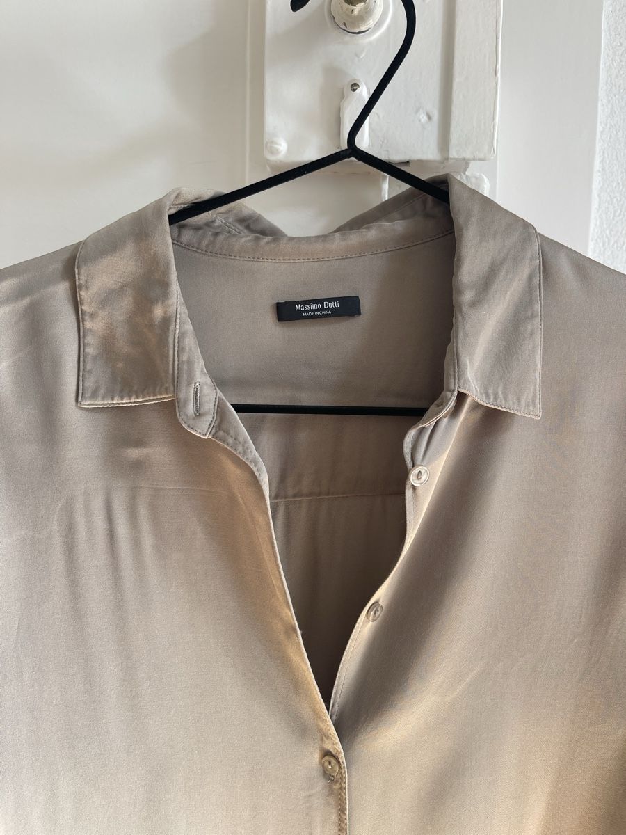Massimo Dutti Camicette: Massimo Dutti 100% Viskosebluse Beige/Champagne M – Nuovo (secondo la descrizione) da Zürich venduto da flo_8x2x 3