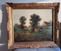 JEAN EMILE VALLET - Fesselndes Gemälde des 19. Jahrhunderts