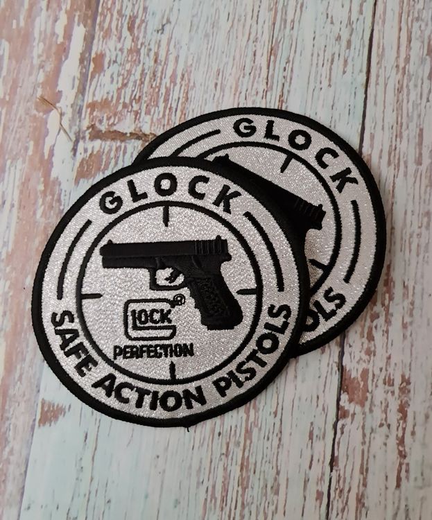 Glock Safe Action Pistols Patch ca. 90mm Stoff Logo Aufnäher (Neu ...