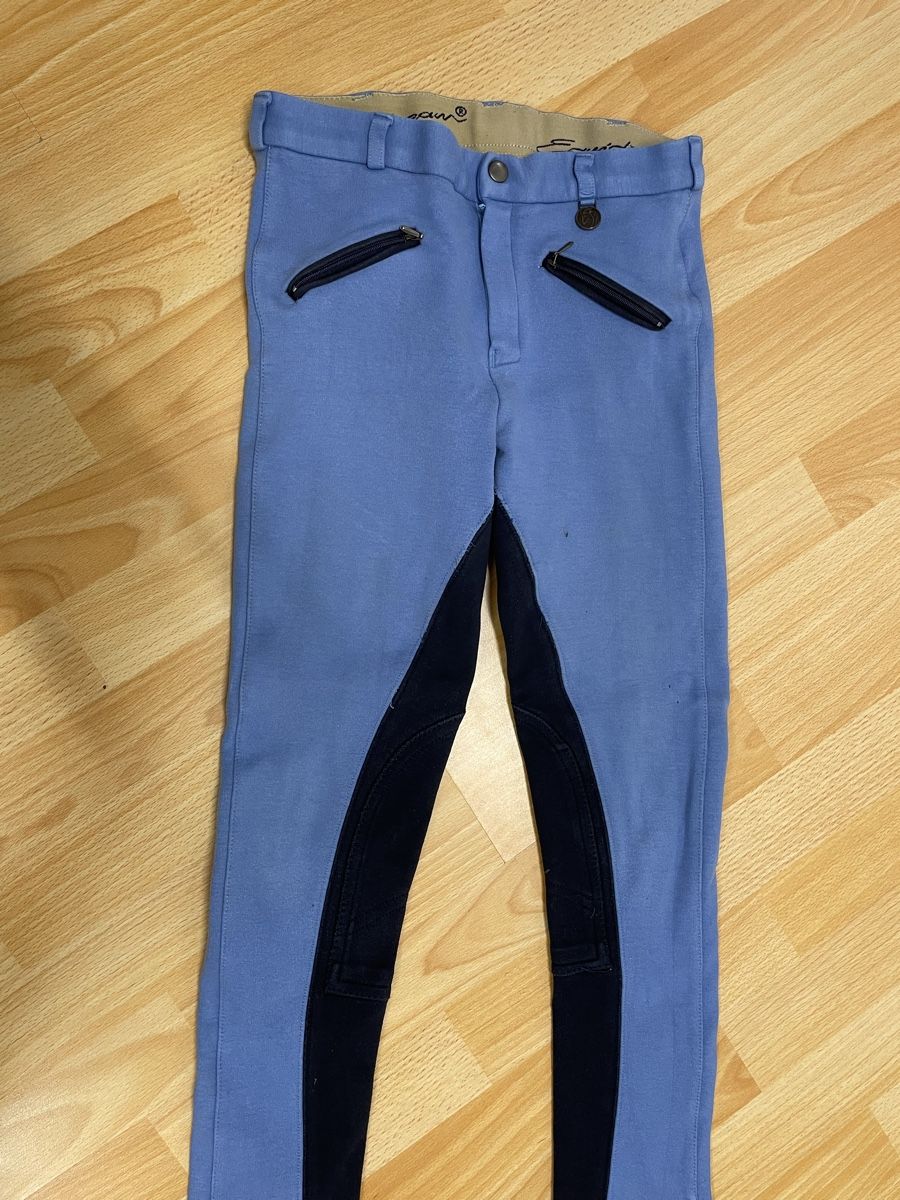 Pantaloni: Equidream Reithose Gr. 152 hellblau/schwarz – Usato da Zürich venduto da Zsc7