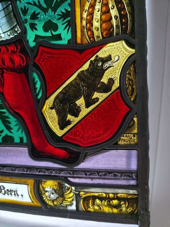 Sonstige Antiquitäten & Kunst: Wappenscheibe, Glasmalerei, Glasgemälde – Gebraucht aus Speicher von Ares21 1