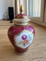 Vase in porcelain Schumann Bavaria gold decoration flower 