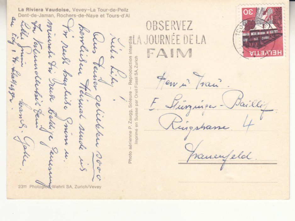 Cartes postales: La Riviera Vaudoise 1973 – D'occasion à Bürglen TG par StampGraf 1