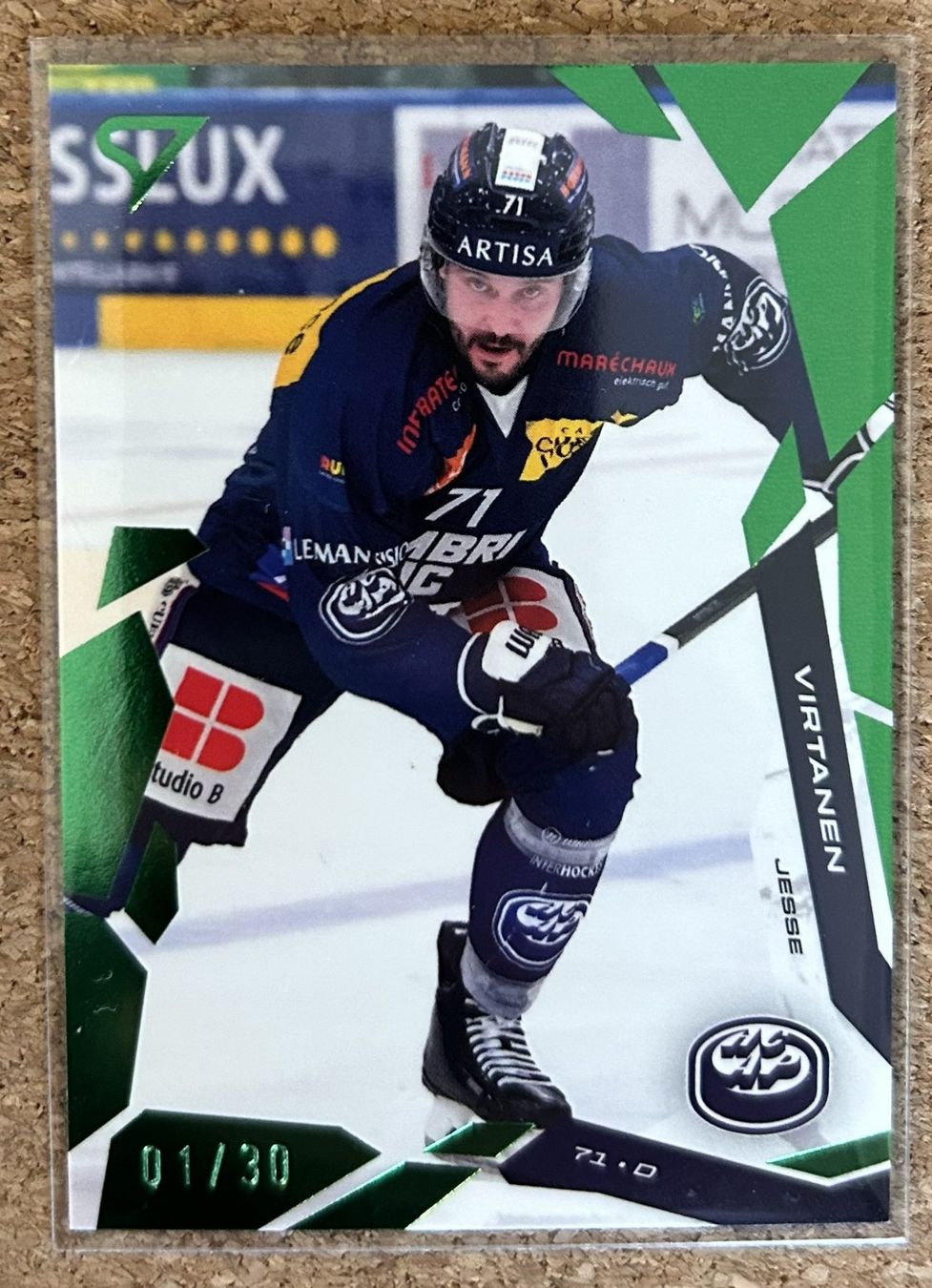 Sportzoo Carte collezionabili: HC Ambri-Piotta Green Parallel Jesse Virtanen 01/30 – Nuovo (secondo la descrizione) da Cham venduto da 9inches