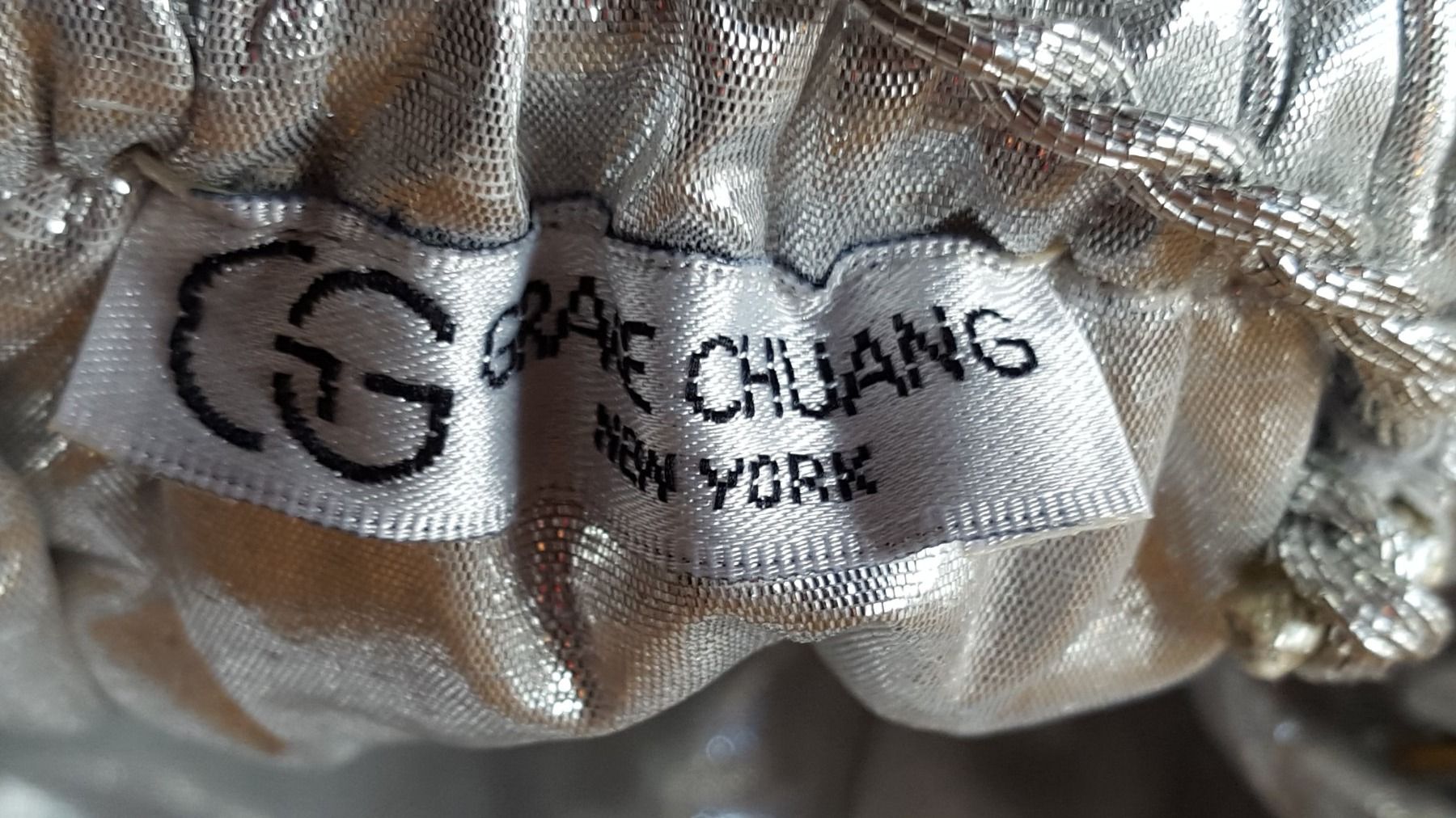 Taschen für Damen: festliches silber Damentasche Pochette Hochzeit – Neu (gemäss Beschreibung) aus Hittnau von Gamoe 5