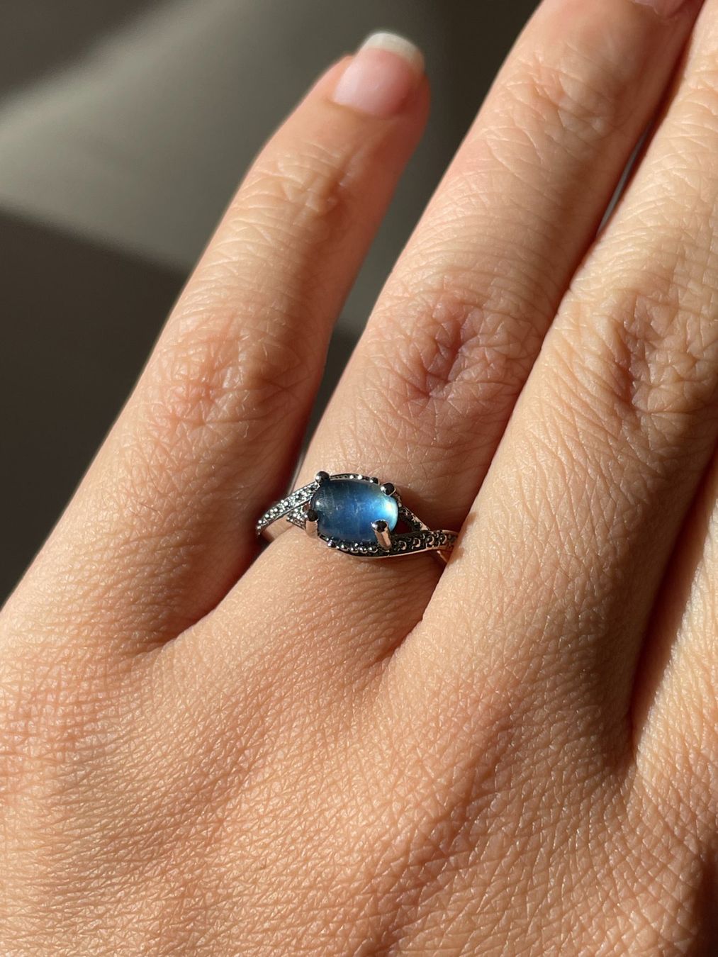 Anelli: 100 % echte rAquamarin-Ring – Edelsteinring – Nuovo e nell'imballaggio originale da Schiers venduto da sisikristall 4
