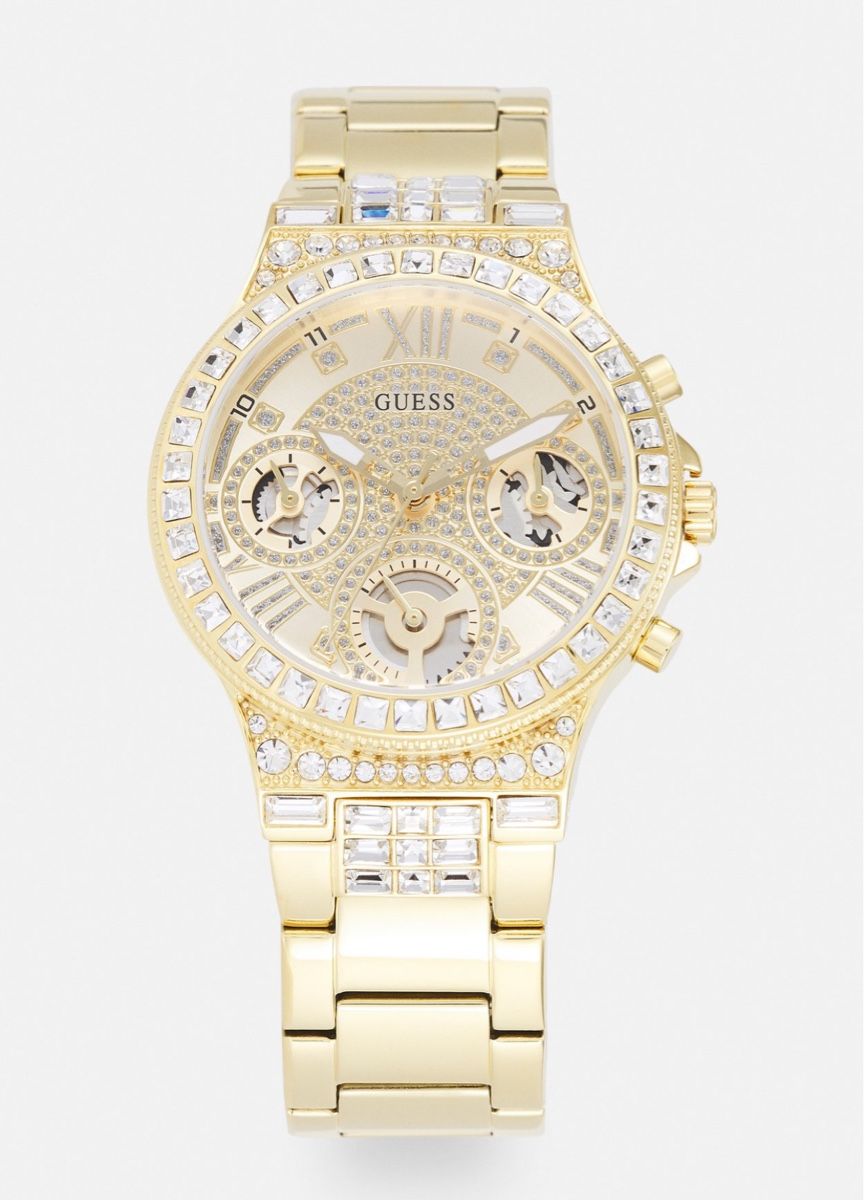 Guess Uhren: Guess Damenuhr Moonlight Gold mit Strass – Gebraucht aus Regensdorf von secondchancefashion 1