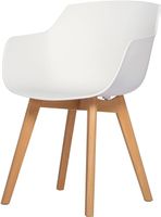 Esszimmerstühle 4er-Set mit Beinen aus massivem Buchenholz