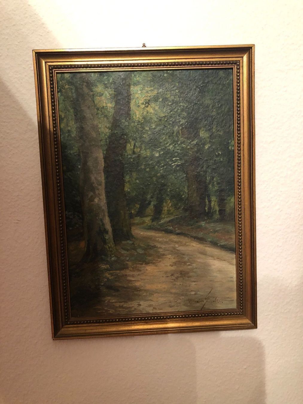 Gemälde: WILHELM SCHÜTZE. Sommerliche Landschaft. – Gebraucht aus Wald ZH von mlnt 6