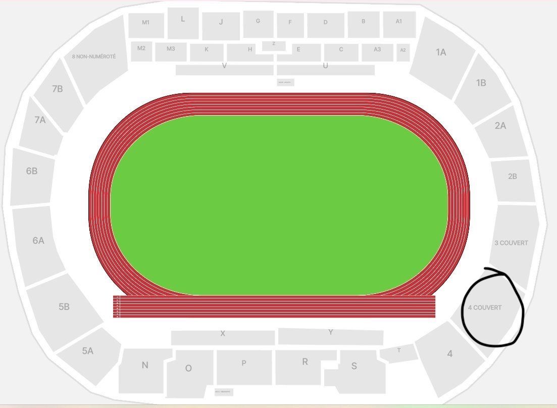 Tickets: 1-4 billets assis bloc 4 couvert - Athletissima Lausanne – Neu (gemäss Beschreibung) aus Thundorf von Random_10