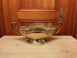 Messing Schale, Blumenschale, Gardiniere