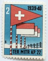Soldatenmarke 2.WK, Territorial Mitrailleur KP 22, Wi Ter 82