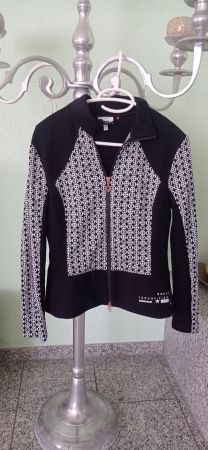 Damen Jacke schwarz mit Muster Grösse S neuwertig