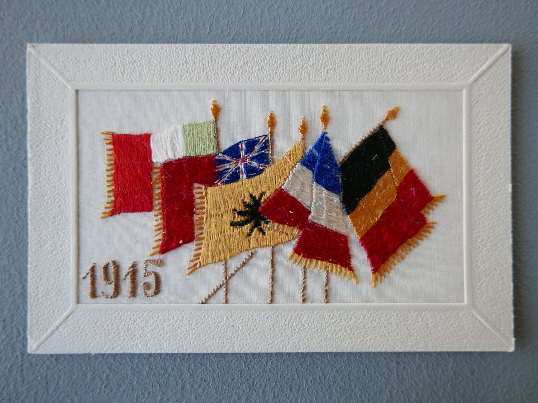Cartoline postali: ALTE STICKEREI ANSICHTSKARTEN 1. WELTKRIEG GRUSSKARTEN – Usato da Balgach venduto da Zwischenraum 1