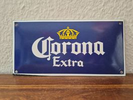 Emailschild Corona Extra Bier Salon Brauerei Emaille Schild