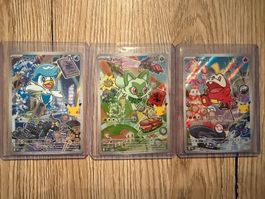 💥Pokemon First Partner - Serie 3 - 3x Karten Promo - 30th💥