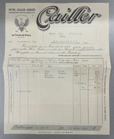 1923 Rechnung der Peter.Cailler, Kohler, Chocoladen AG