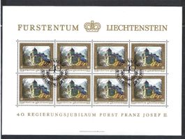 Bogen Nr. 644 - 647I Fürstentum Liechtenstein