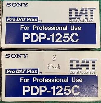 Musicassette: Sony Professional Dat Kassette PDP 125C / 10 Stück – Nuovo e nell'imballaggio originale da Zürich venduto da tedmaster
