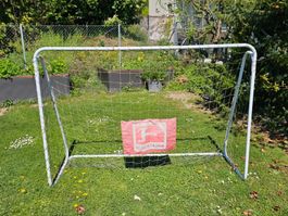 Fussballtor Bundesliga weiss 1.50m x 2.00m