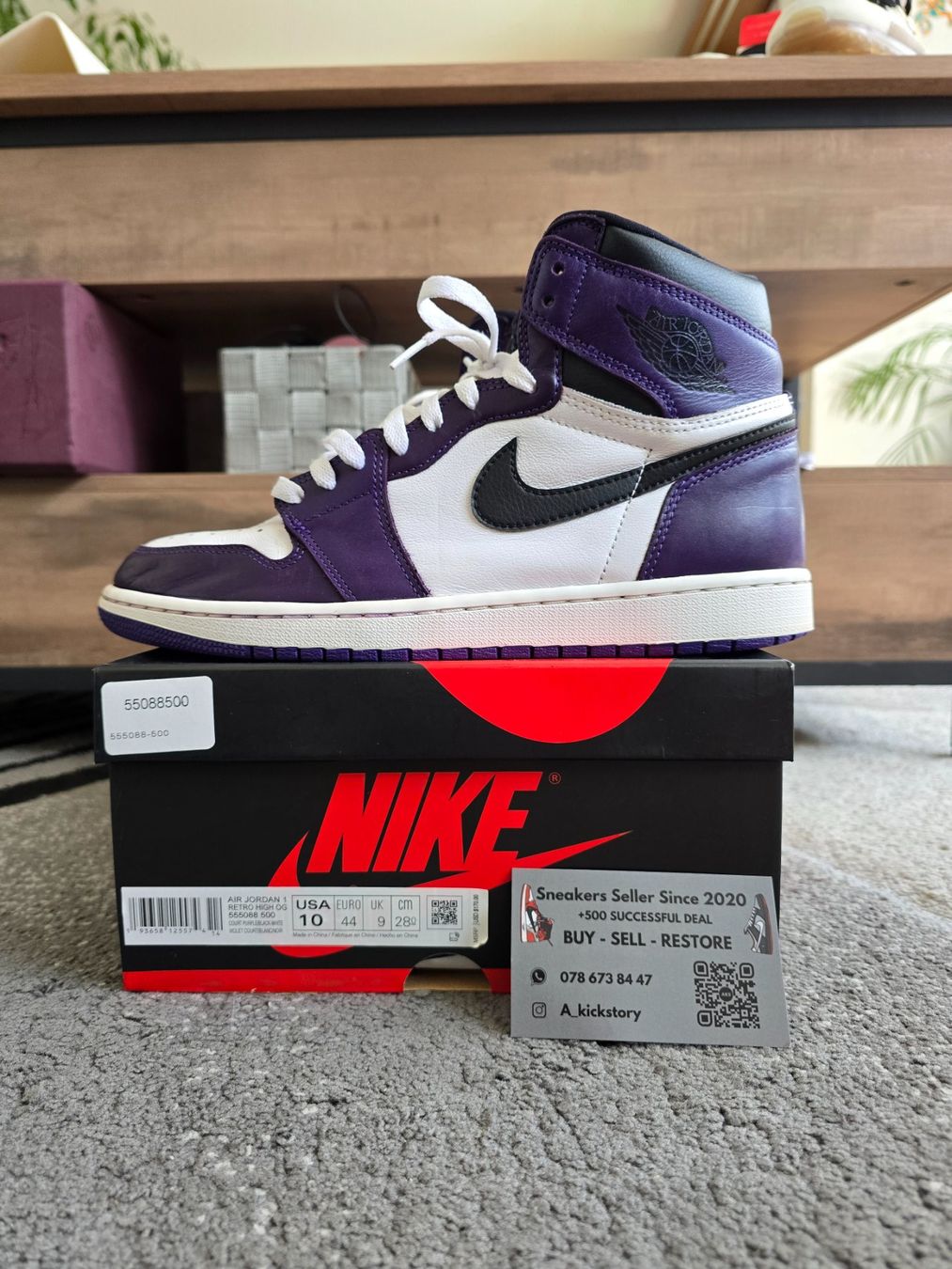 Scarpe da uomo: Jordan 1 high court purple – Usato da Bôle venduto da A_Kickstory 5