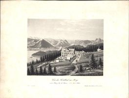 Rigi Kaltbad  Aquatinta bei Leuthold