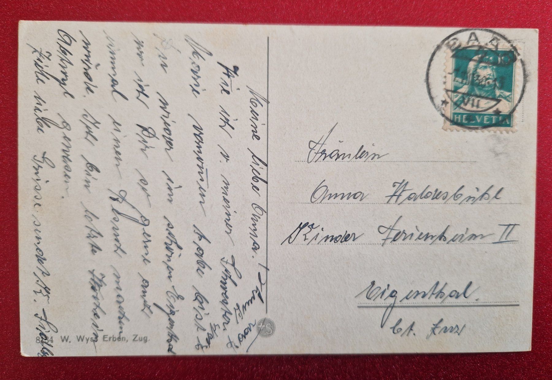 Cartoline postali: Zug 1930 – Usato da Melchnau venduto da Arthurius 1