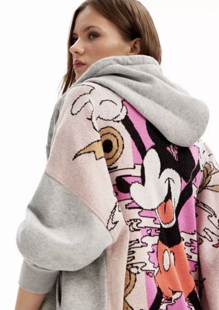 Desigual Sweatjacke Kapuzenjacke Mickey Mouse OVERSIZED
