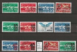 Flugpost Nr. F16 - F25 (inkl. F19b + F20b) : KP 495.--