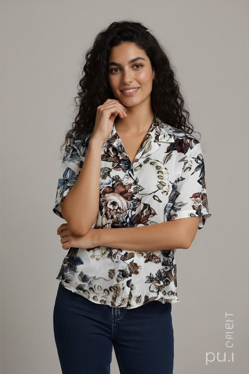 Camicette: Felicia Bluse mit Blumenmuster - Größe 40 – Usato da Zug venduto da vinokilo
