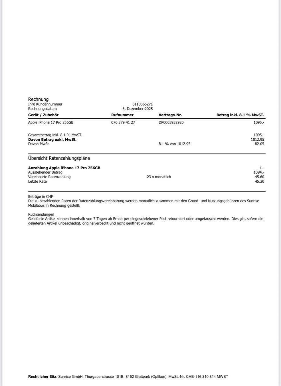 Apple Telefoni cellulari / Smartphones: I Phone 17 pro, 256GB, Deep Blue! – Nuovo (secondo la descrizione) da Rheinfelden venduto da abd_9695 1