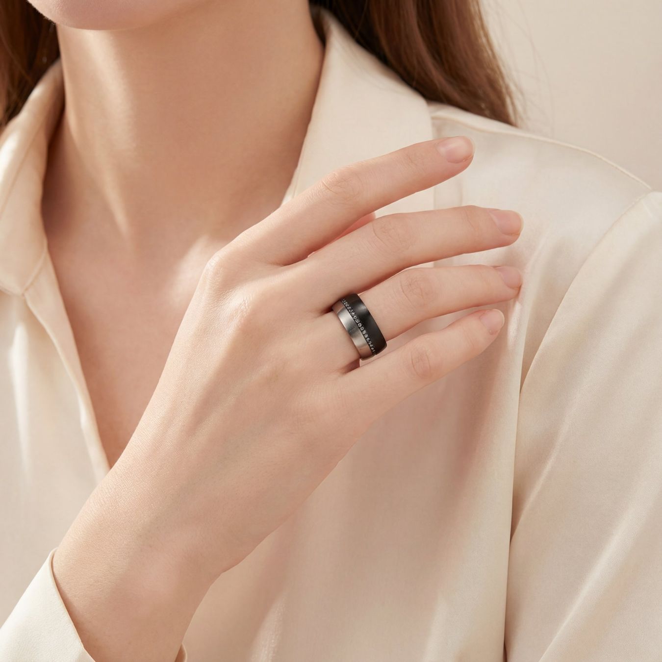 Olga Ribler Anelli: Bi-color Ring Edelstahl  Grösse 60 – Nuovo (secondo la descrizione) da Luzern venduto da Schmuckoutlet 7