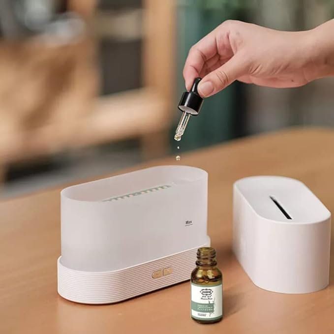 Diffusori di oli essenziali: Diffuser mit Flammeneffekt für ätherische Öle – Nuovo e nell'imballaggio originale da Mönchaltorf venduto da Pendragon 2