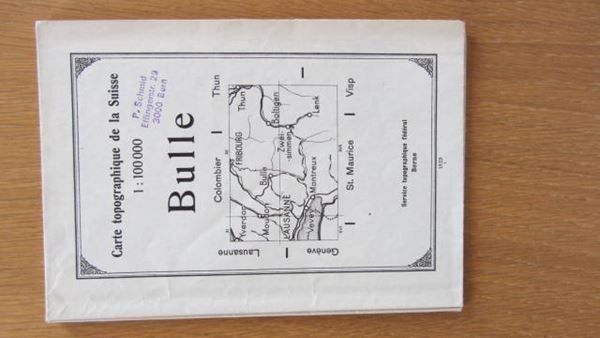 Cartine & Atlanti: BULLE 1929 Carte topographique Suisse – Usato da Krattigen venduto da markus63 5