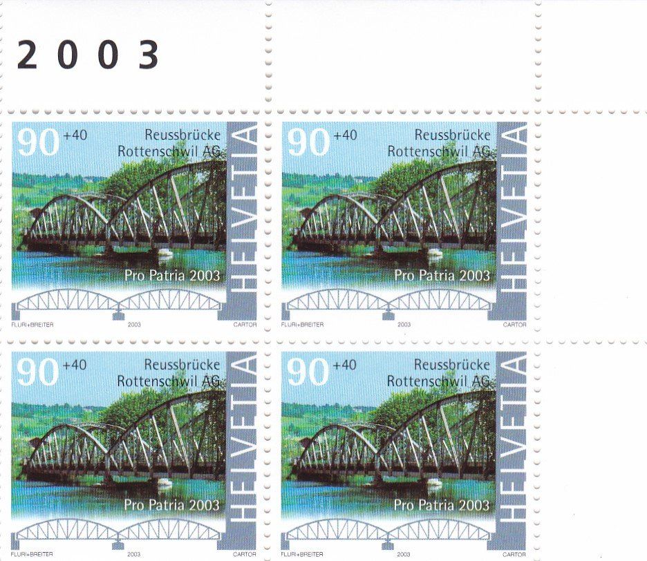 Tutti i francobolli: Postfrisch PP 4er Blockserie 2003 – Nuovo e nell'imballaggio originale da Schliern b. Köniz venduto da joni20 3