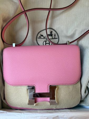 Hermes Constance 18 Bubblegum Pink Epsom Phw Z OriRec