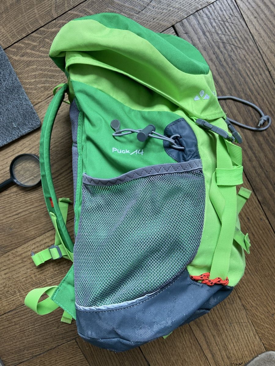 Vaude Borse & Zaini: Vaude Puck 14 Kinderrucksack, Grün – Usato da Basel venduto da clara16 6
