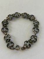 Armband Blumenmuster Silber 835 alt verziert