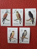 Briefmarken Vögel Polen 5 Stück mit 100, 150, 200 Wert