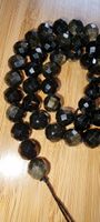 Obsidian 8mm. facettiert Strang