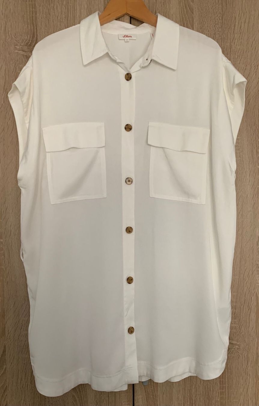 S.Oliver Camicette: S.Oliver Tunika Bluse, weiss, Gr.42 offwhite – Usato da Nussbaumen AG venduto da brigitebardot 1