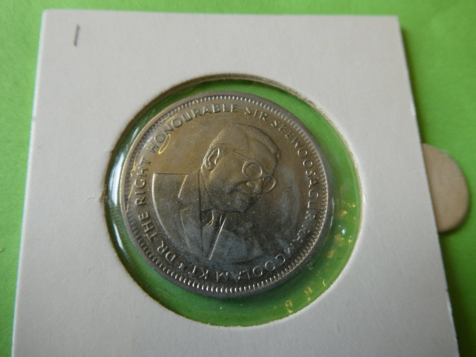Tutti le monete: Mauritius 1987, 1 Rupee  unz – Usato da Hinterforst venduto da Rohusri 1
