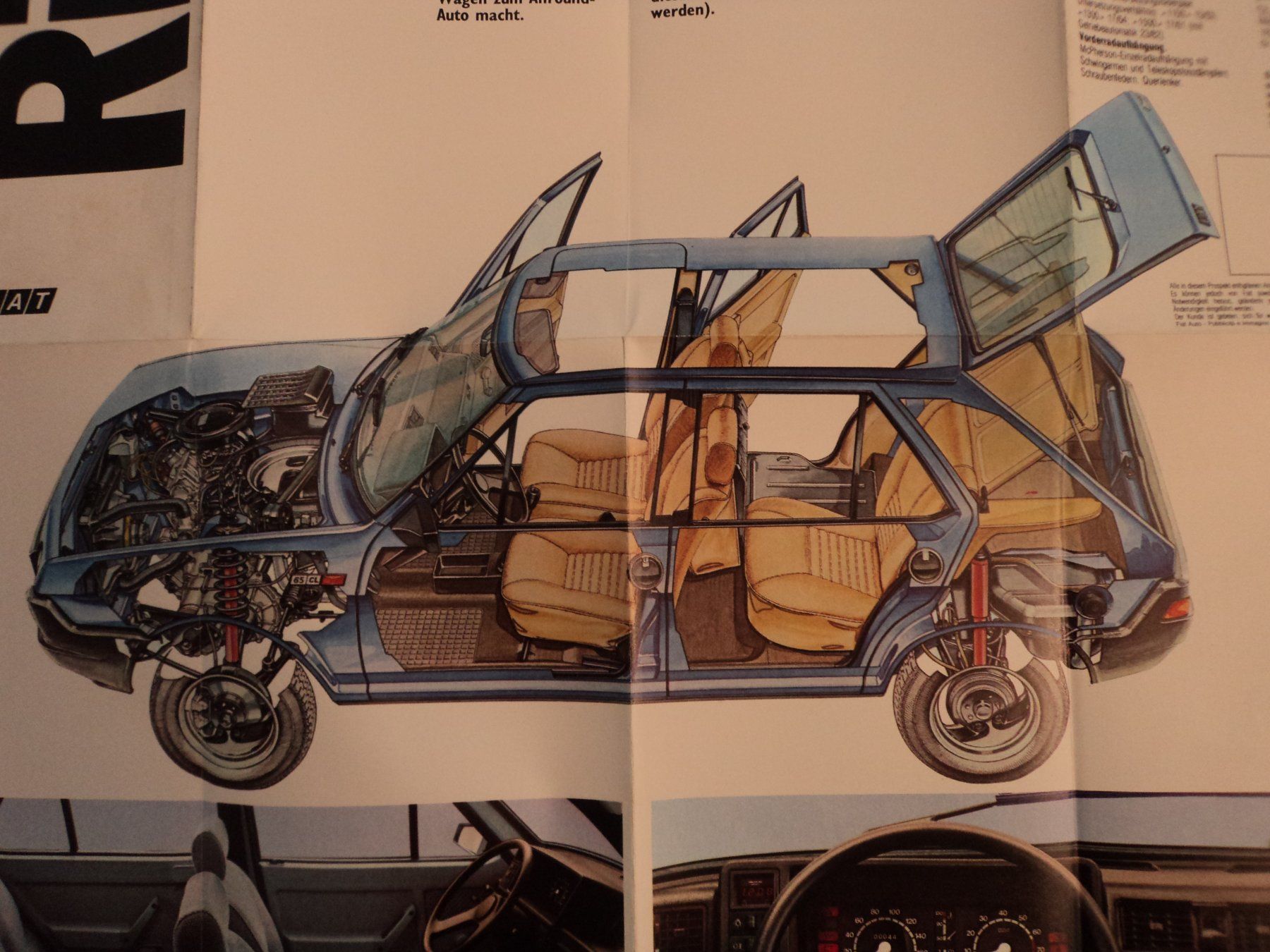 Fiat Documenti: Prospekt Fiat Ritmo 1979 – Usato da Schwarzenburg venduto da modelCARama 1