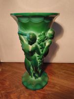 Boho Malachit Vase grün Schlevogt Frantisek PazourekBöhmisch