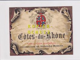 Etikette - Côtes-du-Rhône /bd