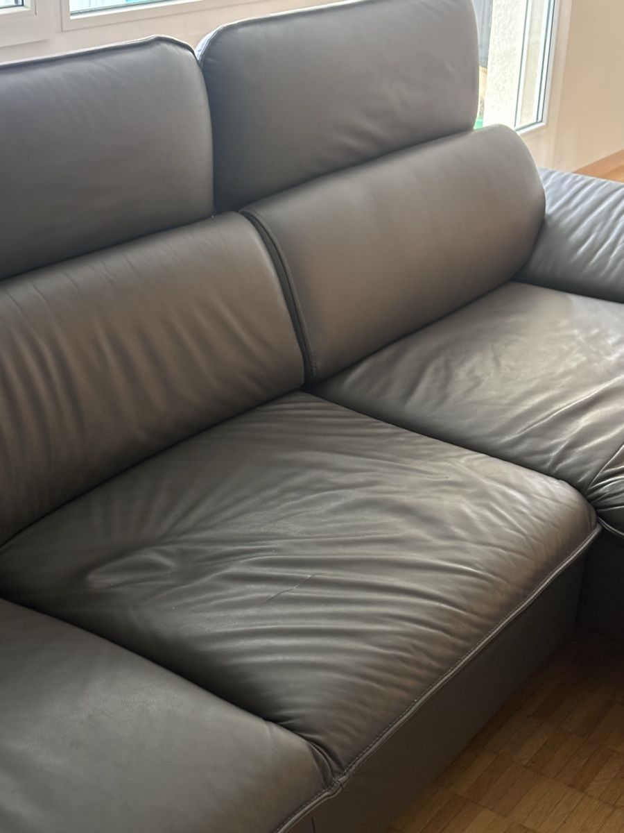 Divani: Sofa Anthrazit Echtleder – Usato da Volketswil venduto da 1970rog 4