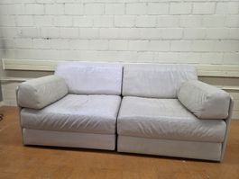 Designer Leder Sofa / Schlafsofa De Sede DS76 