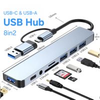 8in2 USB-C & USB-A Hub / Digitec CHF 27.90 / Micro SD Audio