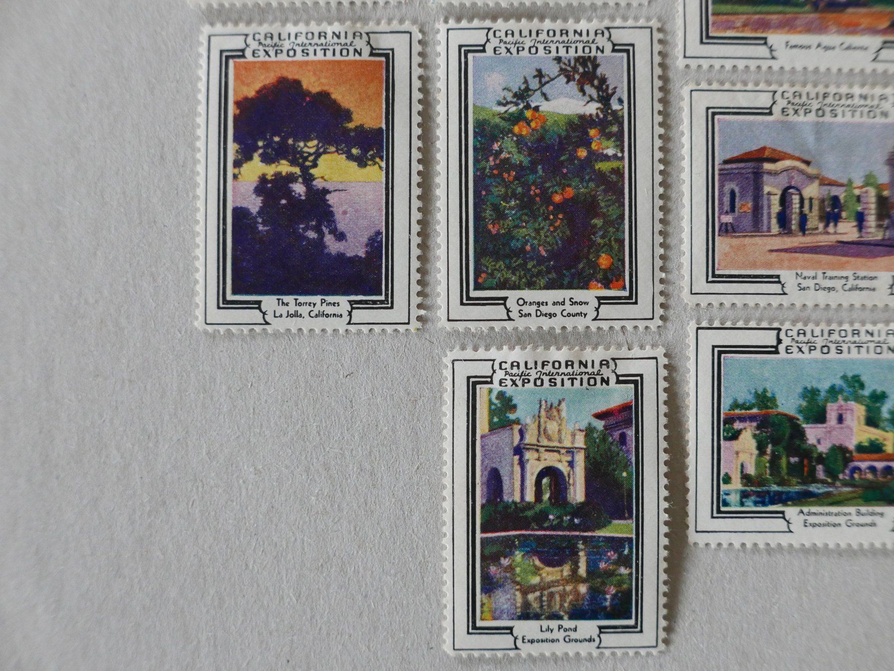 Tutti i francobolli: 22 REKLAMEMARKEN CALIFORNIA EXPOSITION 1935 – Usato da Balgach venduto da Zwischenraum 3